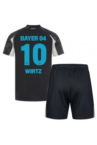 Fotbalové Dres Bayer Leverkusen Florian Wirtz #10 Dětské Třetí Oblečení 2024-25 Krátký Rukáv (+ trenýrky)